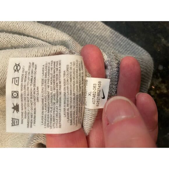 Nike Women's Gray Sweat Shorts XL Athleisure Lounge Drawstring Waist - Picture 5 of 9